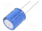 Capacitor: electrolytic; THT; 1.5mF; 35VDC; Ø18x20mm; Pitch: 7.5mm VISHAY