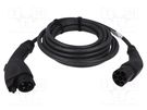 Cable: eMobility; 1x0.5mm2,3x6mm2; 250V; 7.2kW; IP44; 7.5m; 32A HARTING