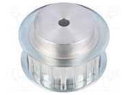 Belt pulley; AT10; W: 25mm; whell width: 40mm; Ø: 58.6mm; aluminium OPTIBELT