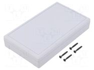 Enclosure: desktop; TENCLOS FLAT; X: 85mm; Y: 145mm; Z: 27mm; ABS TEKO