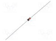 Diode: Zener; 0.5W; 13V; 5mA; reel,tape; DO35; single diode TAIWAN SEMICONDUCTOR