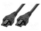 Cable; Micro-Fit 3.0; female; PIN: 4; Len: 1m; 8.5A; Insulation: PVC MOLEX