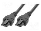 Cable; Micro-Fit 3.0; female; PIN: 4; Len: 3m; 8.5A; Insulation: PVC MOLEX