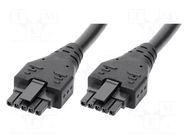 Cable; female; PIN: 5; Len: 3m; 8.5A; Insulation: PVC; Colour: black MOLEX