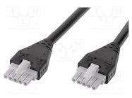 Cable; Mini-Fit Jr; female; PIN: 5; Len: 1m; 6A; Insulation: PVC MOLEX