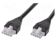 Cable; female; PIN: 5; Len: 3m; 6A; Insulation: PVC; Colour: black MOLEX