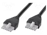 Cable; Mini-Fit Jr; female; PIN: 6; Len: 0.5m; 6A; Insulation: PVC MOLEX