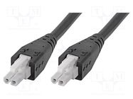Cable; Mini-Fit Jr; female; PIN: 2; Len: 3m; 6A; Insulation: PVC MOLEX