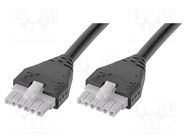 Cable; Mini-Fit Jr; female; PIN: 6; Len: 0.5m; 6A; Insulation: PVC MOLEX
