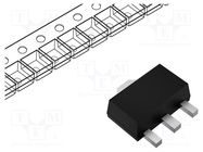 IC: voltage regulator; LDO,linear,fixed; 3.3V; 0.6A; SOT89; SMD DIODES INCORPORATED