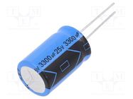 Capacitor: electrolytic; THT; 3300uF; 25VDC; ±20%; 2000h; -40÷105°C VISHAY