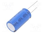 Capacitor: electrolytic; THT; 1.2mF; 63VDC; Ø18x35mm; Pitch: 7.5mm VISHAY