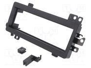 Radio frame; 1 DIN; black METRA