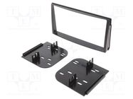 Radio frame; Kia; 2 DIN; black METRA