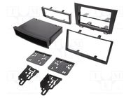 Radio frame; Dodge,Mercedes; 1 DIN,2 DIN; black 