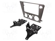 Radio frame; Subaru; 2 DIN; silver 