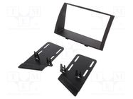 Radio frame; Kia; 2 DIN; matt black 