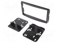 Radio frame; Kia; 2 DIN; black METRA