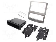 Radio frame; Subaru; 2 DIN; silver METRA