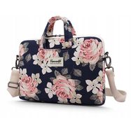 Canvaslife Briefcase Laptop Bag 13-14&#39;&#39; - Navy Blue/Pink, Canvaslife