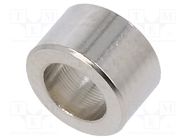Spacer sleeve; 4mm; cylindrical; brass; nickel; Out.diam: 7mm DREMEC