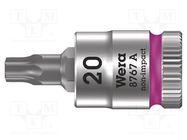 Socket; socket spanner; TX20; 1/4"; 28mm; Bit: Torx® WERA