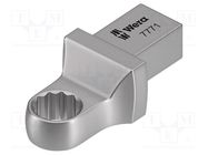 Wrench tip; torque,box; Mounting: 9x12; 10mm; ring spanner insert WERA