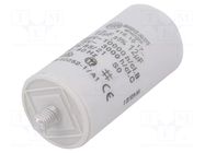 Capacitor: polypropylene; motors, run; 12uF; 475VAC; Ø36x70mm; ±5% DUCATI ENERGIA