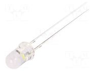 LED; white cold; 5mm; candle light effect,blinking; 4200÷5800mcd OPTOSUPPLY