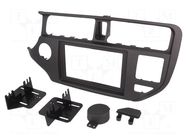Radio frame; Kia; 2 DIN; charcoal METRA