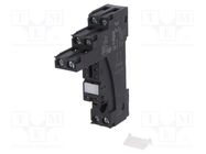 Socket; PIN: 8; 12A; 300VAC; on panel,for DIN rail mounting RELPOL