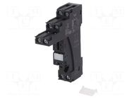 Socket; PIN: 8; 12A; 300VAC; on panel,for DIN rail mounting RELPOL