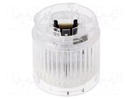 Module: light signaller; white; LED; 24VDC; IP65; Ø50x50mm; LR5 PATLITE