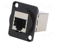 Coupler; coupler; FT; PIN: 8; Cat: 6a; shielded; 8p8c; straight; metal CLIFF