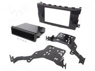 Radio frame; Nissan; 1 DIN; grey gloss METRA