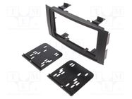 Radio frame; VW; 2 DIN; black METRA