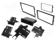 Radio frame; Hyundai,Kia; 1 DIN,2 DIN; black 