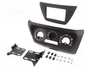 Radio frame; Mitsubishi; 2 DIN; matt black METRA