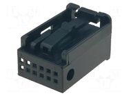 Housing cap; plug; Quadlock 12pin; black 4CARMEDIA