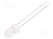 CRLED; yellow; 5mm; 14400mcd; 15°; Front: convex; 5÷20VDC OPTOSUPPLY