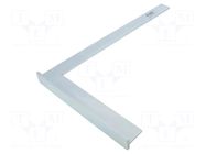 Try square; 400x230mm; with foot; Plating: zinc SCALA