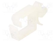 Snap handle; polyamide; natural; Cable P-clips HELLERMANNTYTON