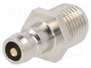 Quick connection coupling; connector pipe; max.15bar; -20÷200°C PNEUMAT