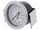 Manometer; 0÷10bar; non-aggressive liquids,inert gases; 40mm PNEUMAT