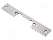 Frontal plate; short,flat; W: 21mm; for electromagnetic lock LOCKPOL