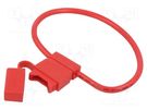 Fuse holder; 19mm; 40A; Leads: cables; -40÷85°C; 58V OPTIFUSE