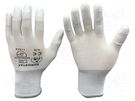 Protective gloves; ESD; S; white; <10MΩ EUROSTAT GROUP