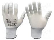 Protective gloves; ESD; L; white; <10MΩ EUROSTAT GROUP