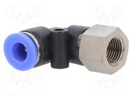 Push-in fitting; angled 90°; -0.95÷15bar; Thread: R 1/8"; 0÷60°C PNEUMAT