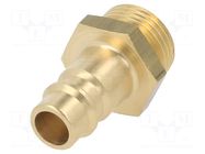 Connector; connector pipe; 0÷35bar; brass; NW 7,2; -20÷100°C PNEUMAT